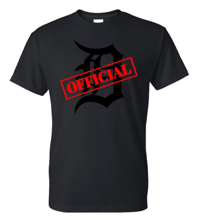 D-OFFICIAL BRANDS "Original Logo" T-Shirt (Black D Image)