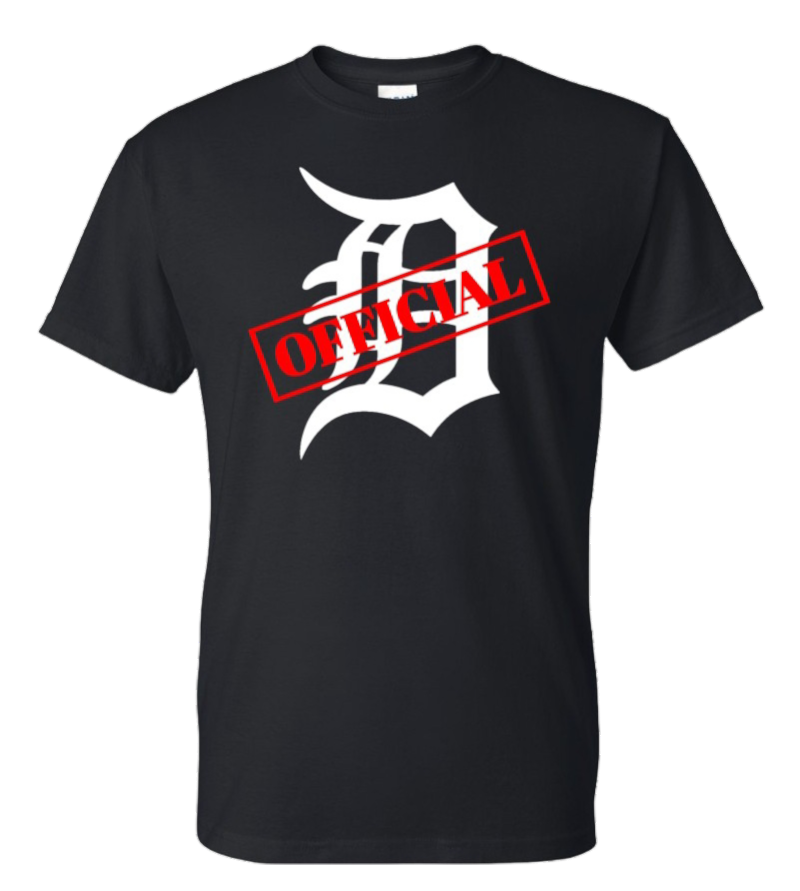D-OFFICIAL BRANDS "Original Logo" T-Shirt (White D Image)