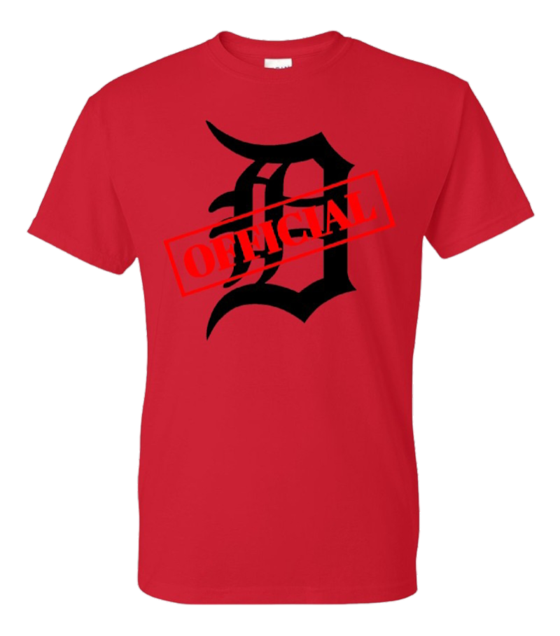 D-OFFICIAL BRANDS "Original Logo" T-Shirt (Black D Image)