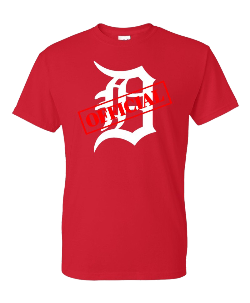 D-OFFICIAL BRANDS "Original Logo" T-Shirt (White D Image)