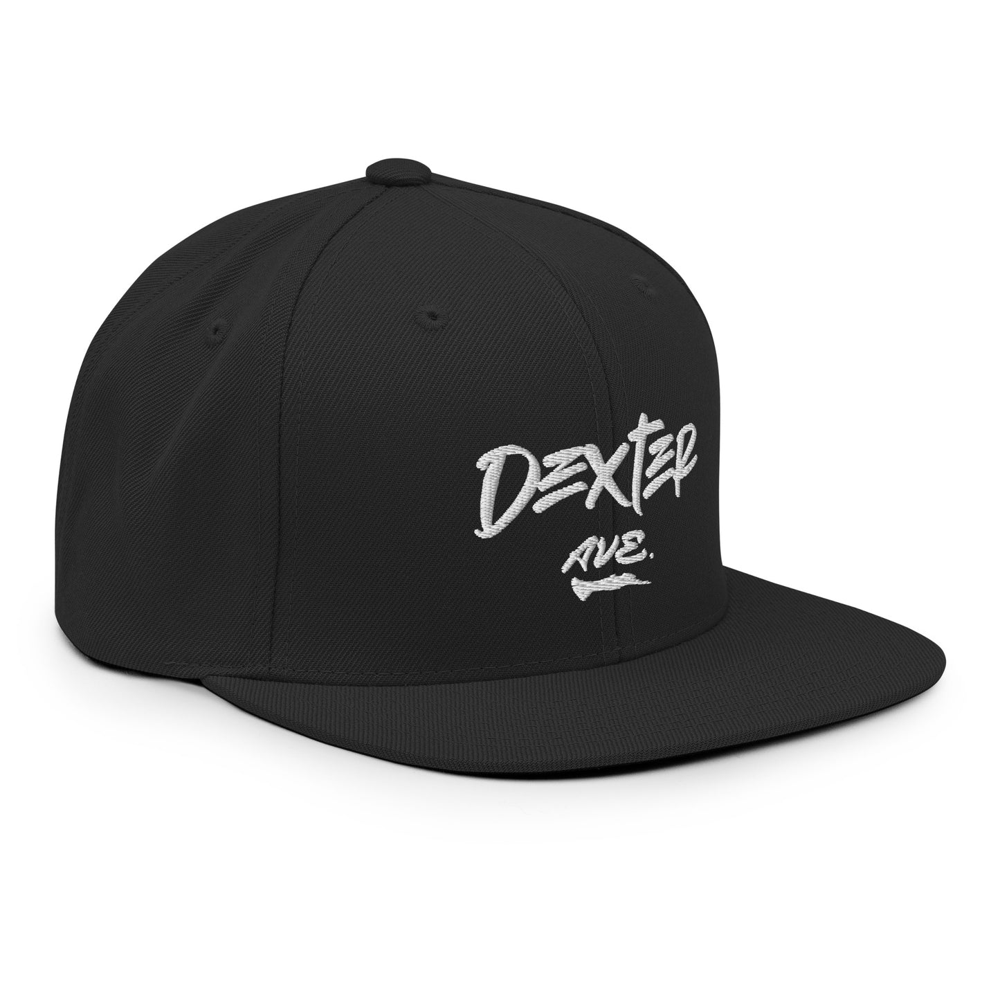 "DEXTER AVE." Embroidered Snapback Baseball Cap, By D-OFFICIAL BRANDS