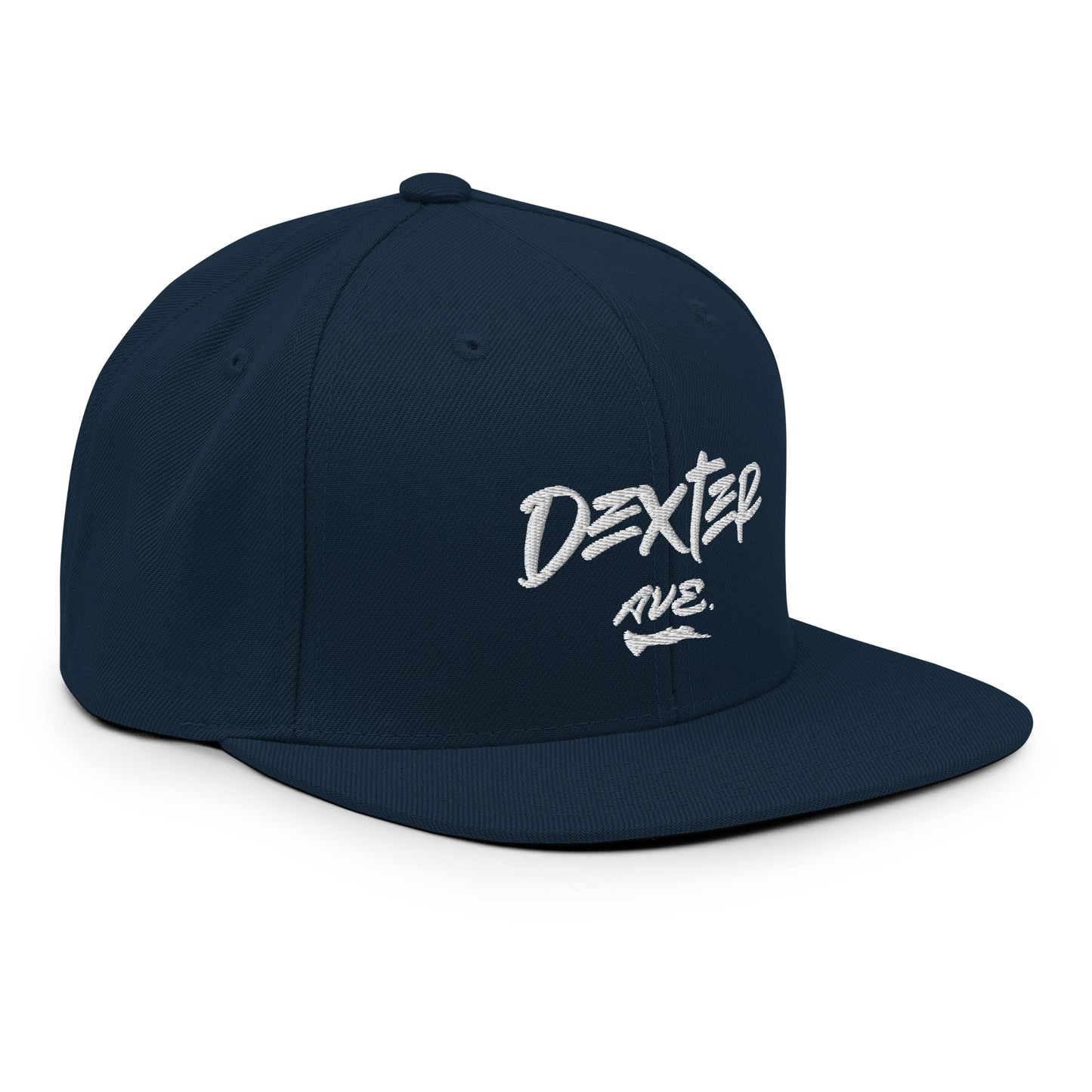 "DEXTER AVE." Embroidered Snapback Baseball Cap, By D-OFFICIAL BRANDS