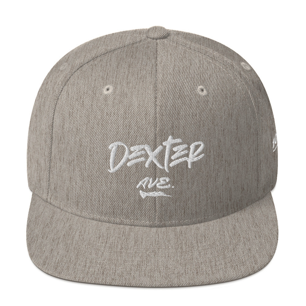 "DEXTER AVE." Embroidered Snapback Baseball Cap, By D-OFFICIAL BRANDS