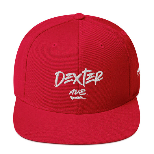 "DEXTER AVE." Embroidered Snapback Baseball Cap, By D-OFFICIAL BRANDS
