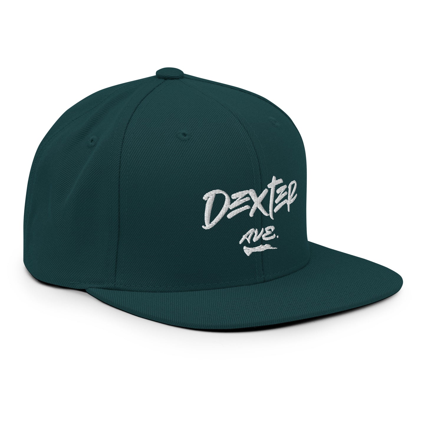 "DEXTER AVE." Embroidered Snapback Baseball Cap, By D-OFFICIAL BRANDS