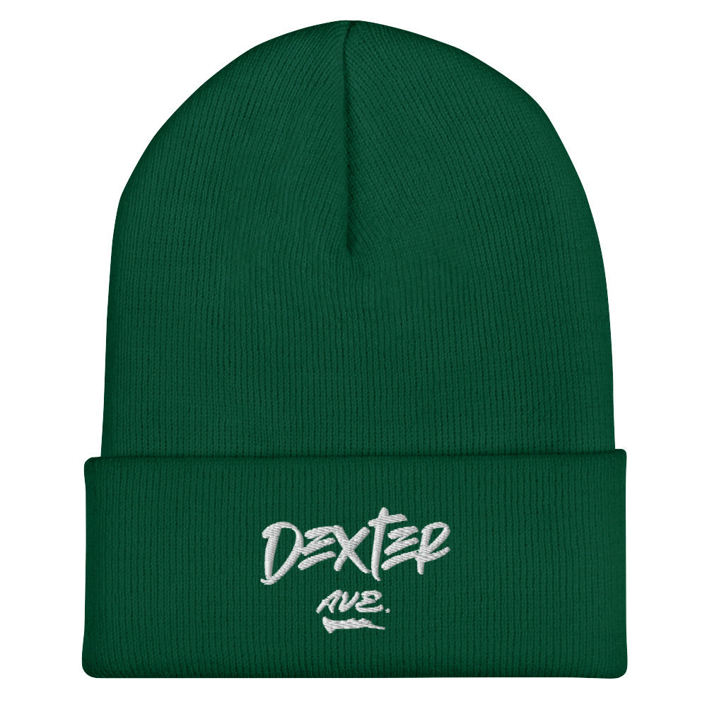 "DEXTER AVE." Embroidered Skull Cap, By D-OFFICIAL BRANDS