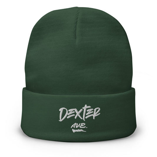 "DEXTER AVE." Embroidered Skull Cap, By D-OFFICIAL BRANDS