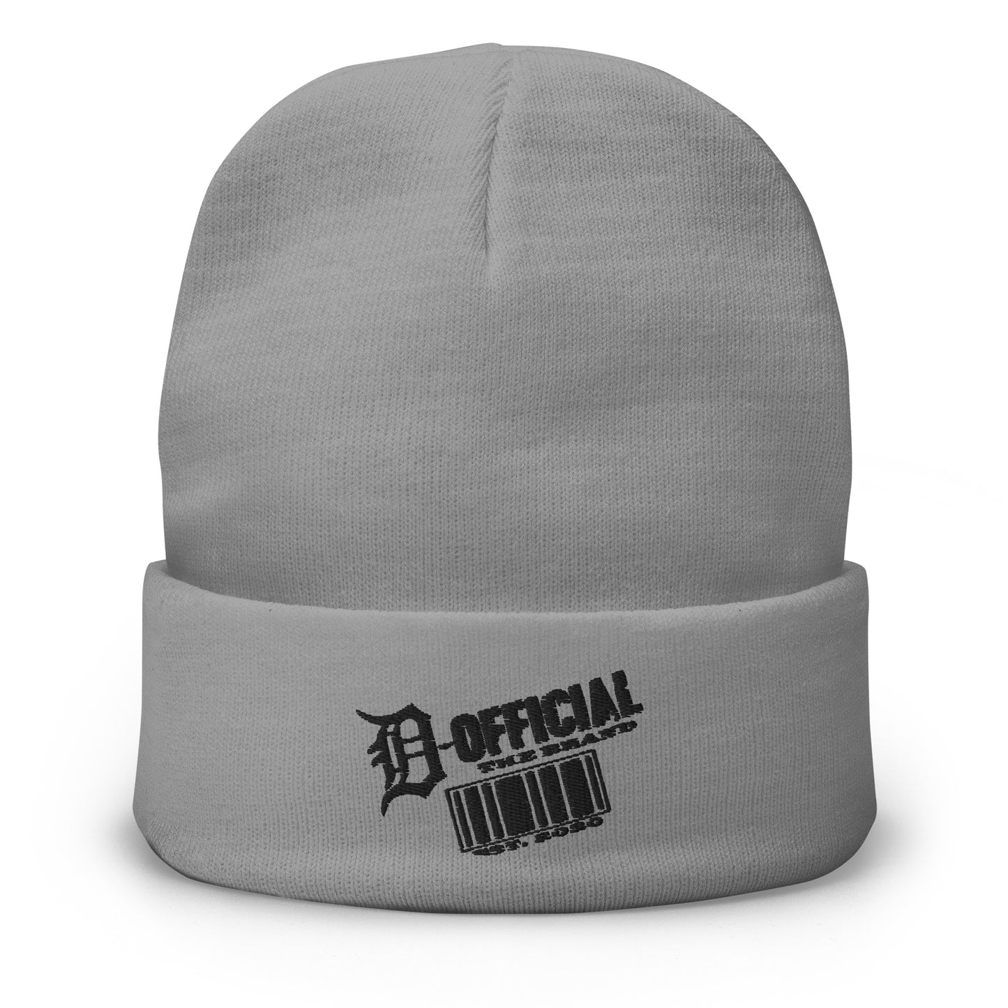 D-OFFICIAL BRANDS Embroidered "Bar-Code" Skull Cap