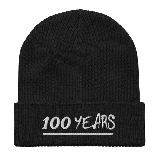 "DEXTER AVE." "100 YEARS" Organic Ribbed Skull Cap, By D-OFFICIAL BRANDS
