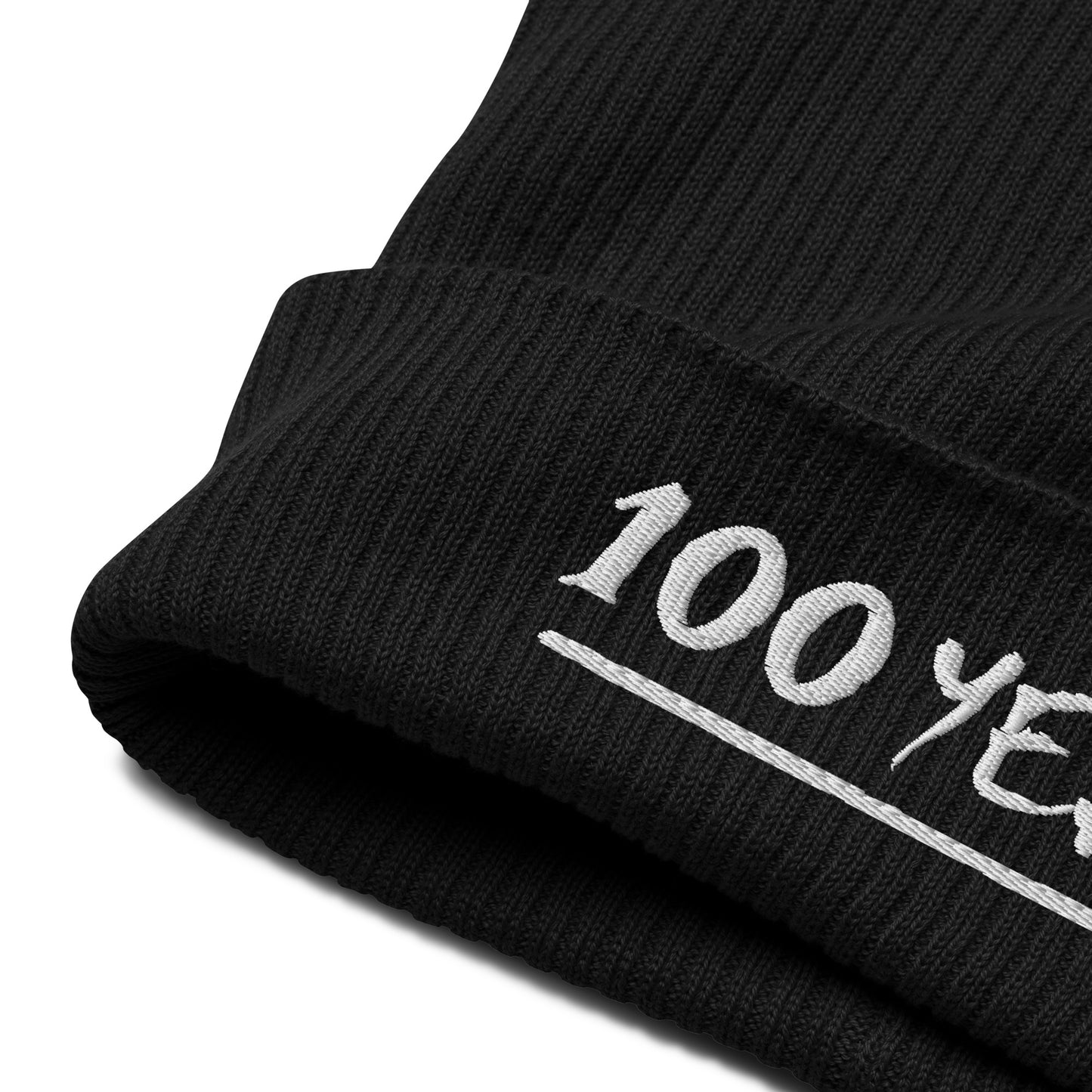 "DEXTER AVE." "100 YEARS" Organic Ribbed Skull Cap, By D-OFFICIAL BRANDS