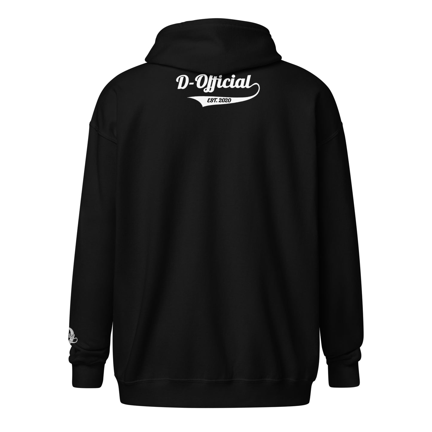 D-OFFICIAL BRANDS "Signature" Embroidered Zip-Up Hoodie