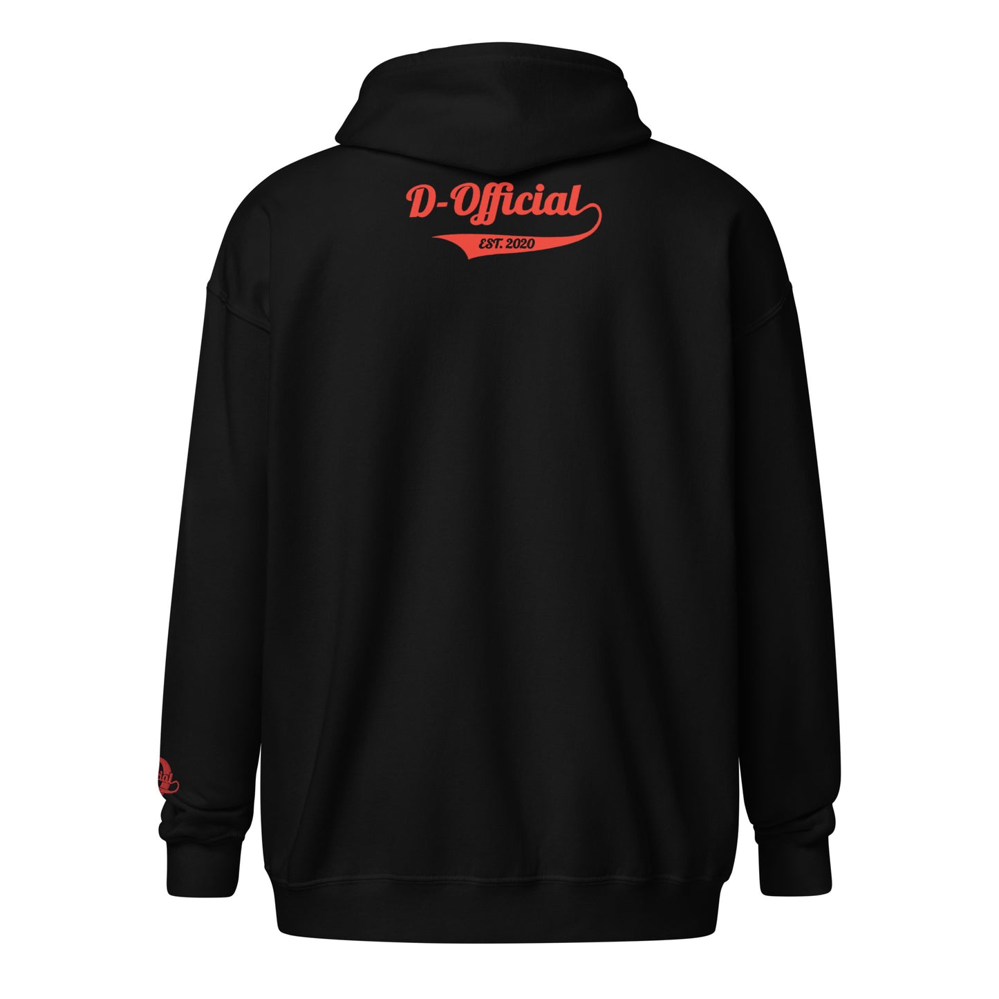 D-OFFICIAL BRANDS "Signature" Embroidered Zip-Up Hoodie