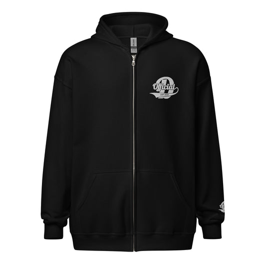 D-OFFICIAL BRANDS "Signature" Embroidered Zip-Up Hoodie