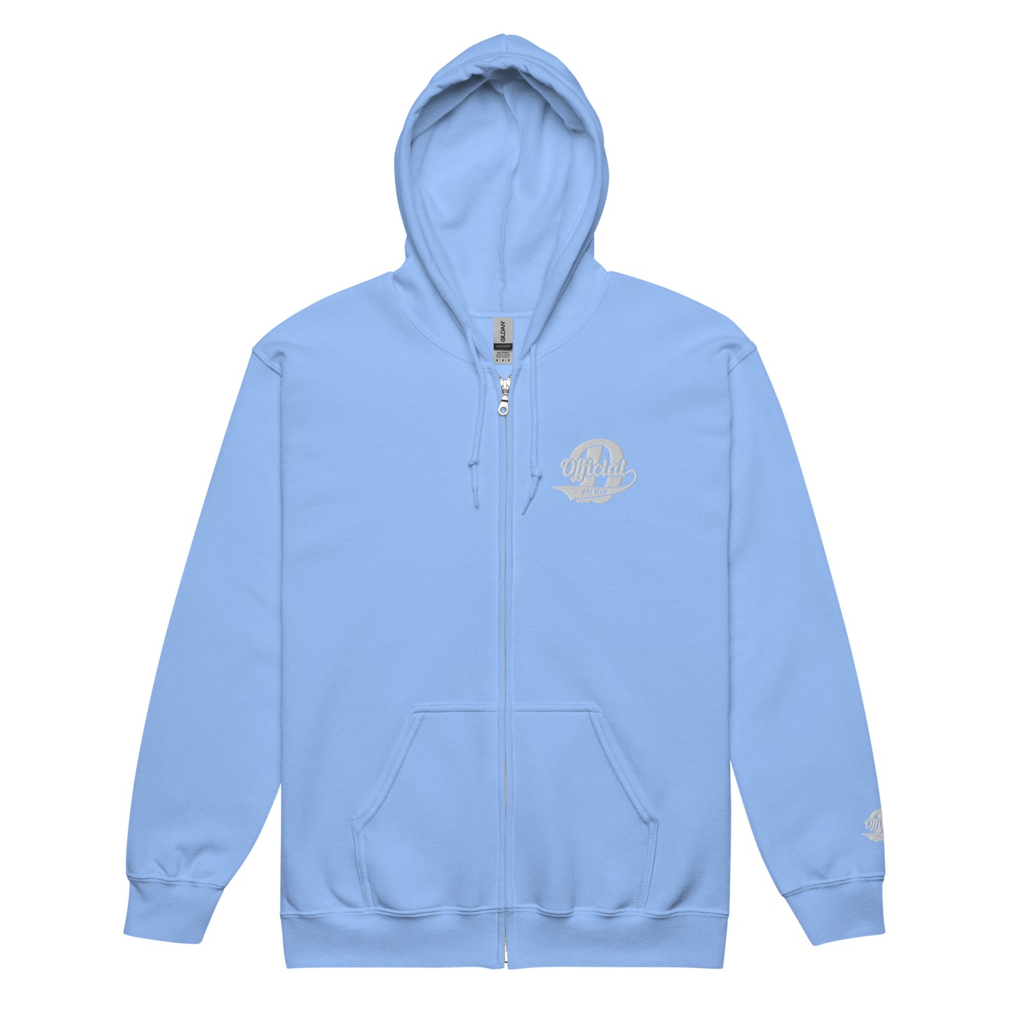 D-OFFICIAL BRANDS "Signature" Embroidered Zip-Up Hoodie