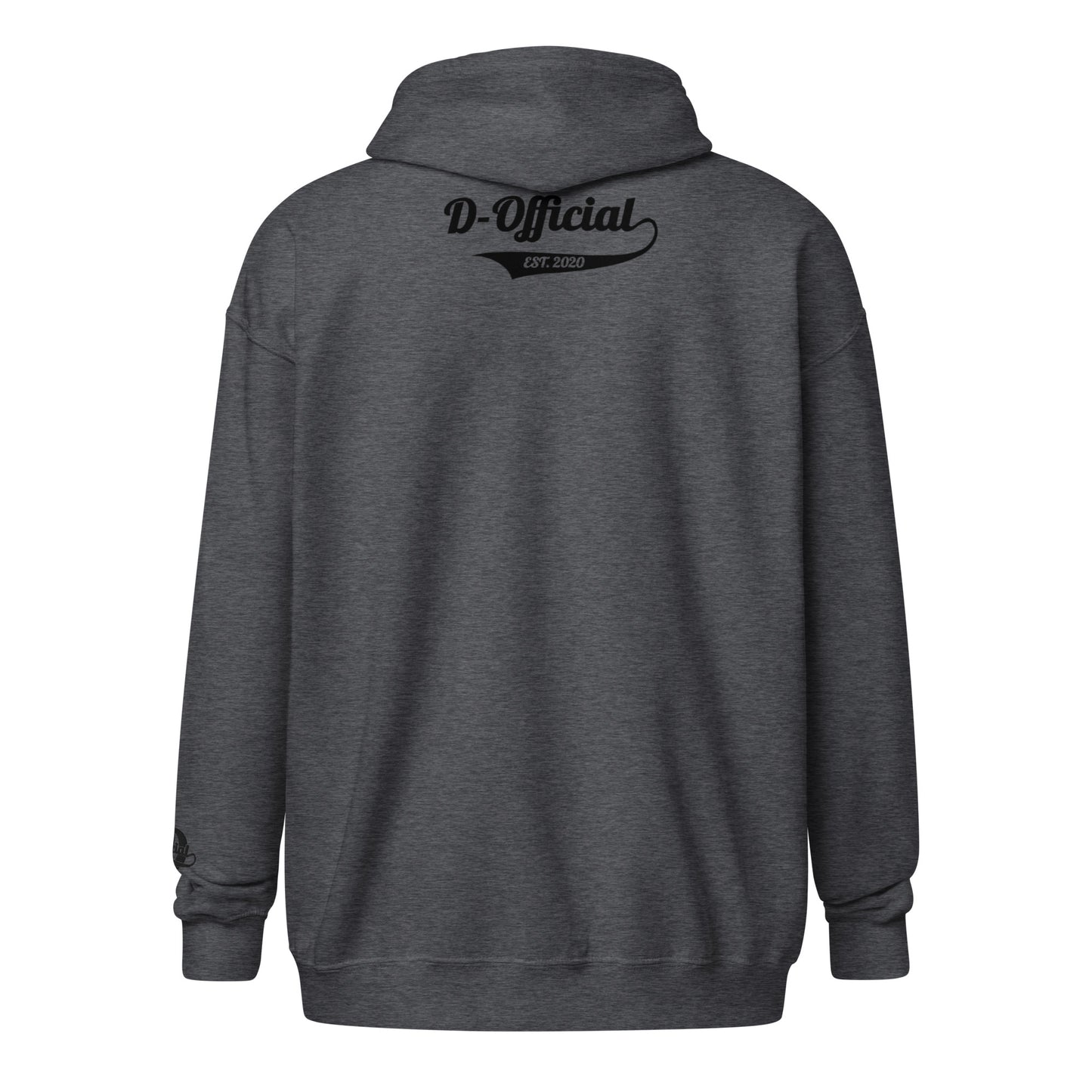 D-OFFICIAL BRANDS "Signature" Embroidered Zip-Up Hoodie