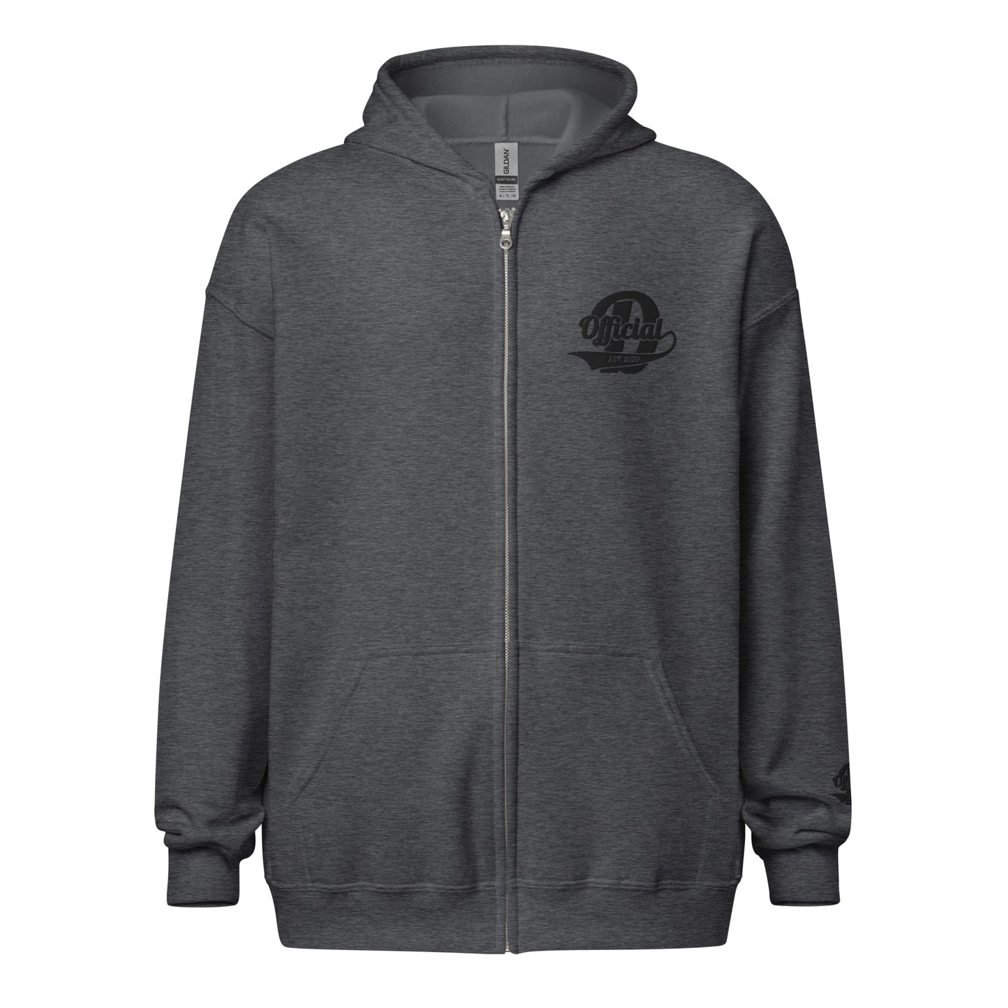 D-OFFICIAL BRANDS "Signature" Embroidered Zip-Up Hoodie