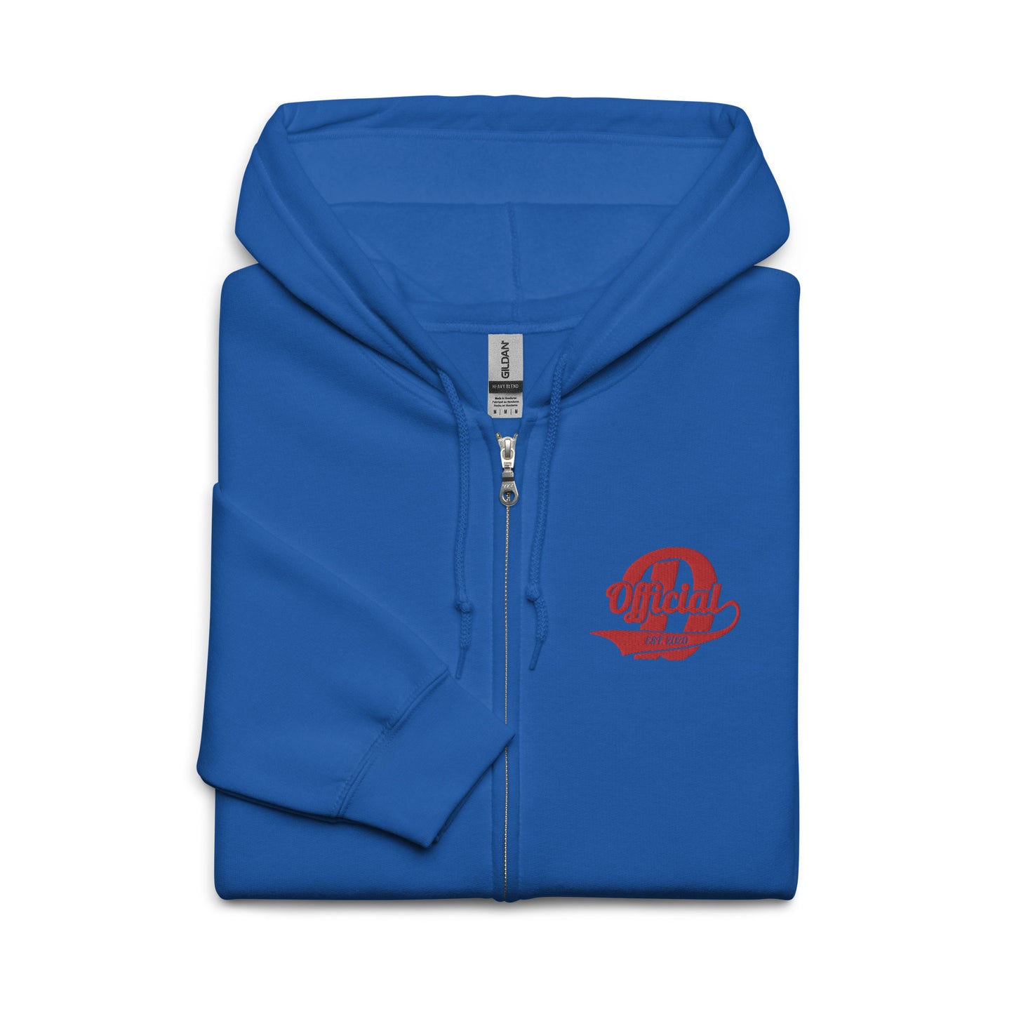 D-OFFICIAL BRANDS "Signature" Embroidered Zip-Up Hoodie