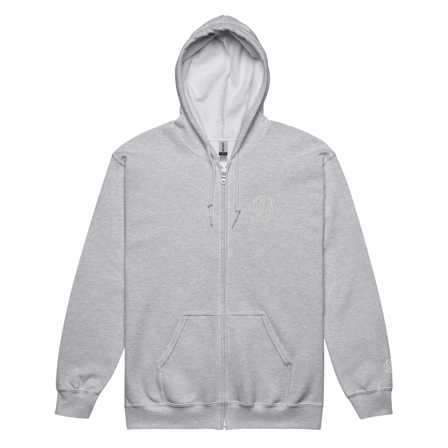 D-OFFICIAL BRANDS "Signature" Embroidered Zip-Up Hoodie