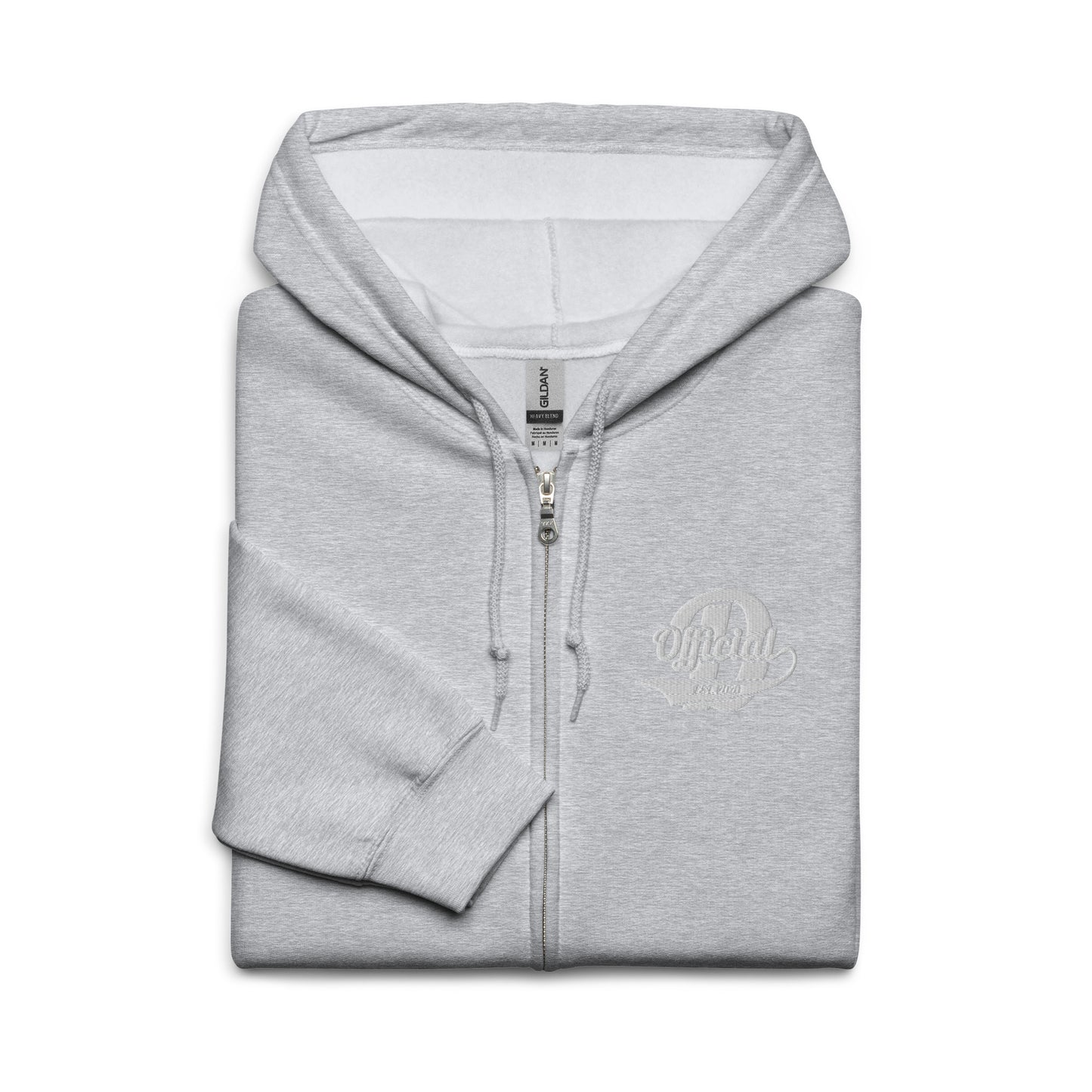 D-OFFICIAL BRANDS "Signature" Embroidered Zip-Up Hoodie