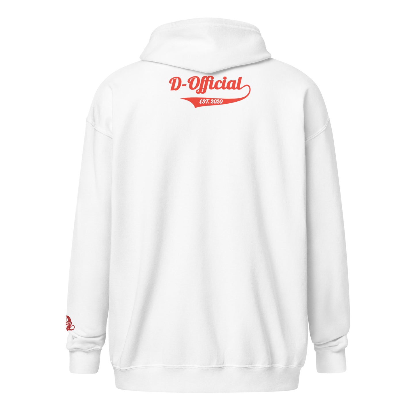 D-OFFICIAL BRANDS "Signature" Embroidered Zip-Up Hoodie