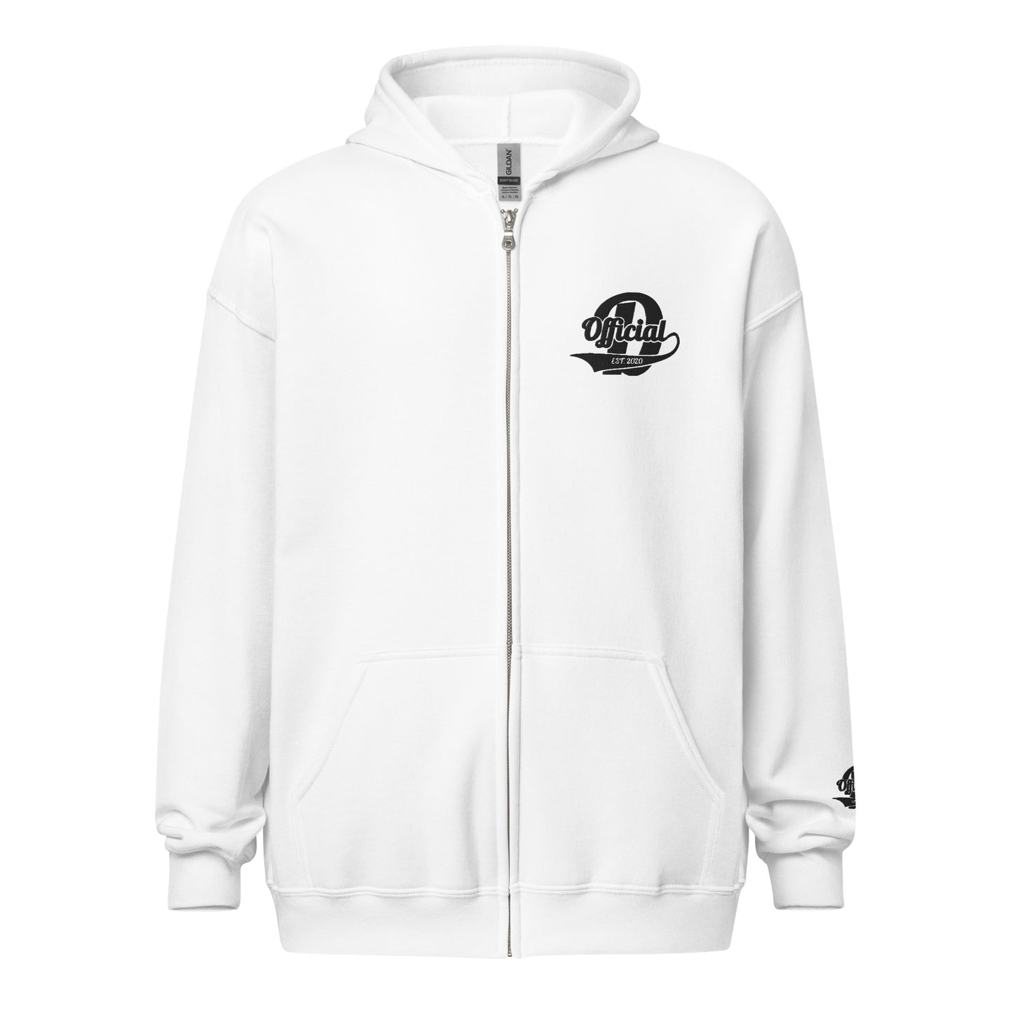 D-OFFICIAL BRANDS "Signature" Embroidered Zip-Up Hoodie