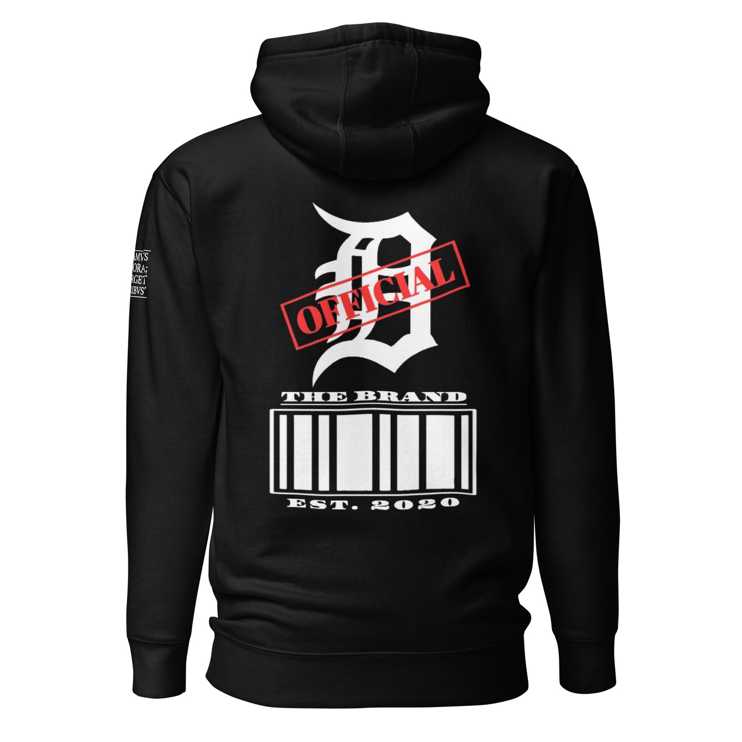 D-OFFICIAL BRANDS "Bar Code"  Pull-Over Hoodie