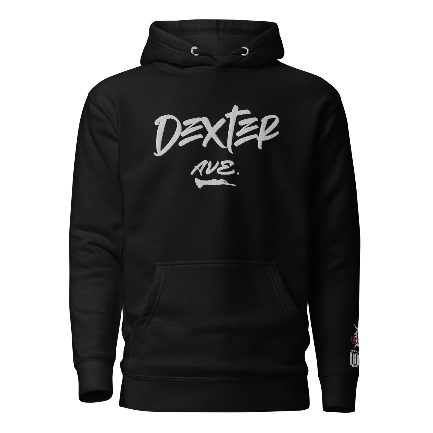 "DEXTER AVE." Embroidered Fleece Hoodie, By D-OFFICIAL BRANDS