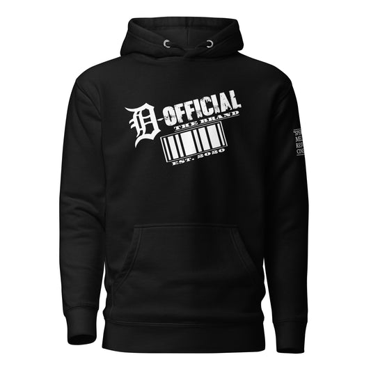 D-OFFICIAL BRANDS "Bar Code"  Pull-Over Hoodie