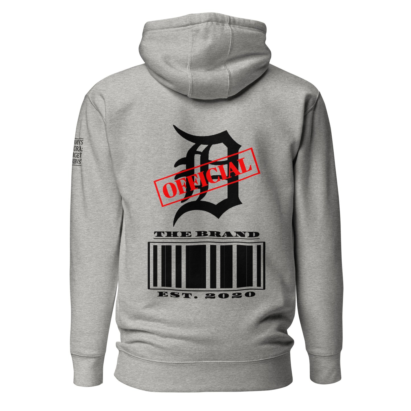 D-OFFICIAL BRANDS "Bar-Code" Pull-Over Hoodie