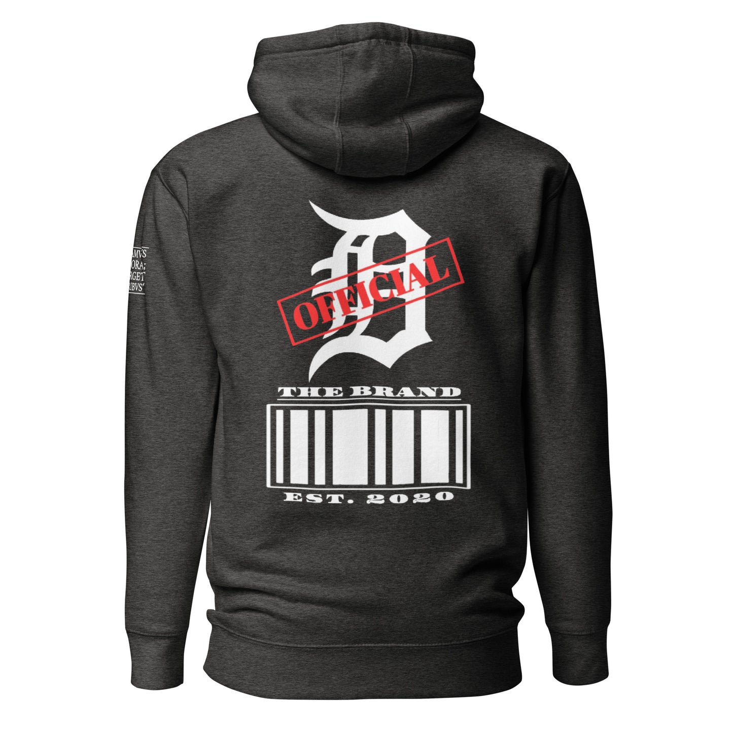 D-OFFICIAL BRANDS "Bar Code"  Pull-Over Hoodie