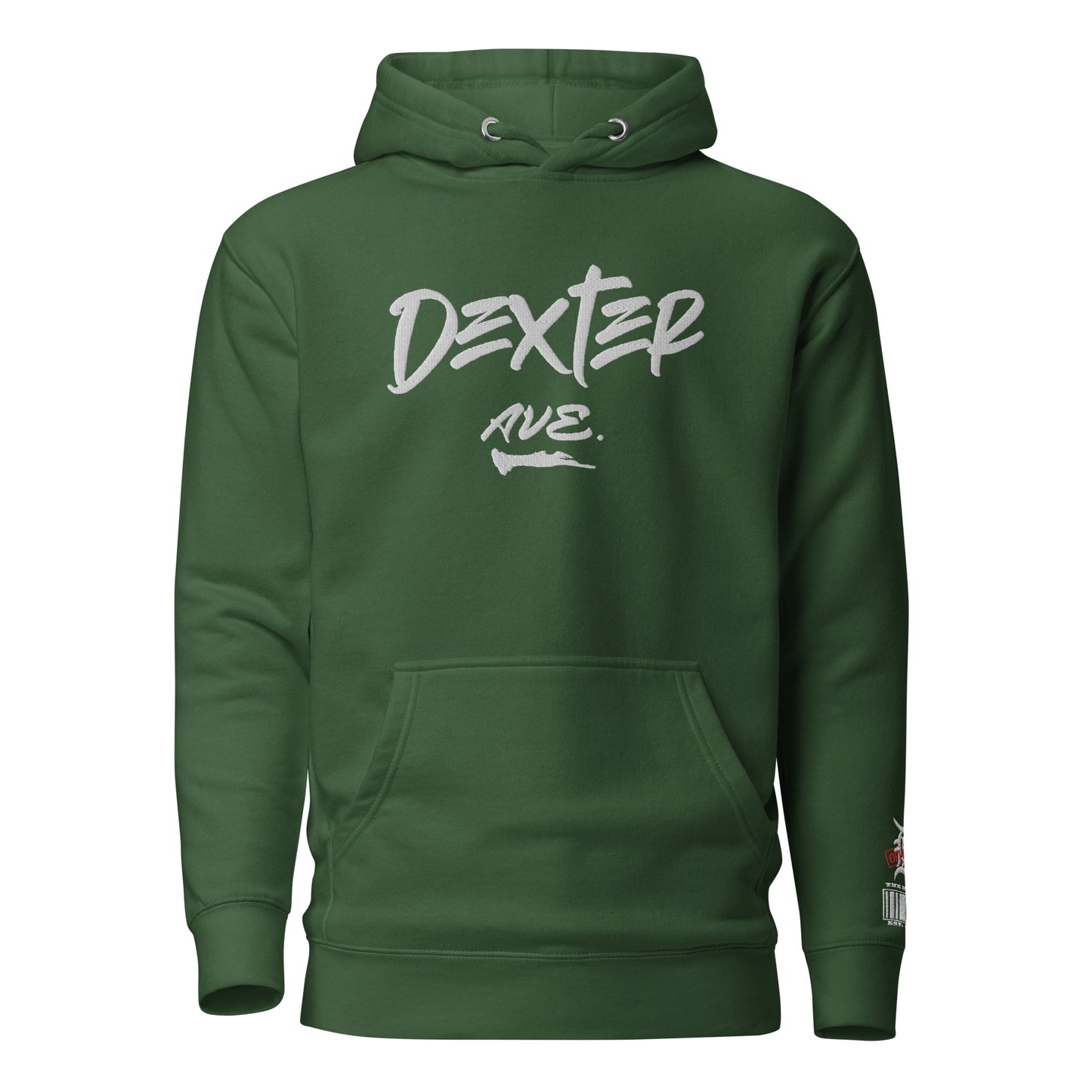 "DEXTER AVE." Embroidered Fleece Hoodie, By D-OFFICIAL BRANDS