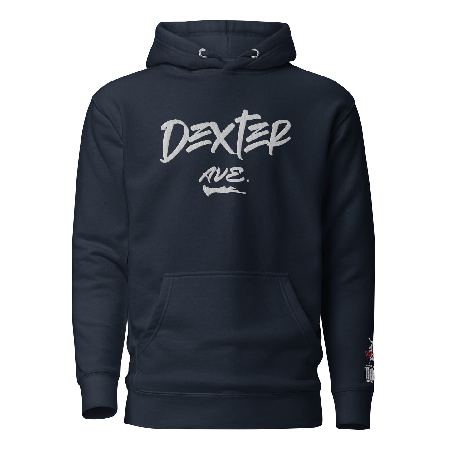 "DEXTER AVE." Embroidered Fleece Hoodie, By D-OFFICIAL BRANDS