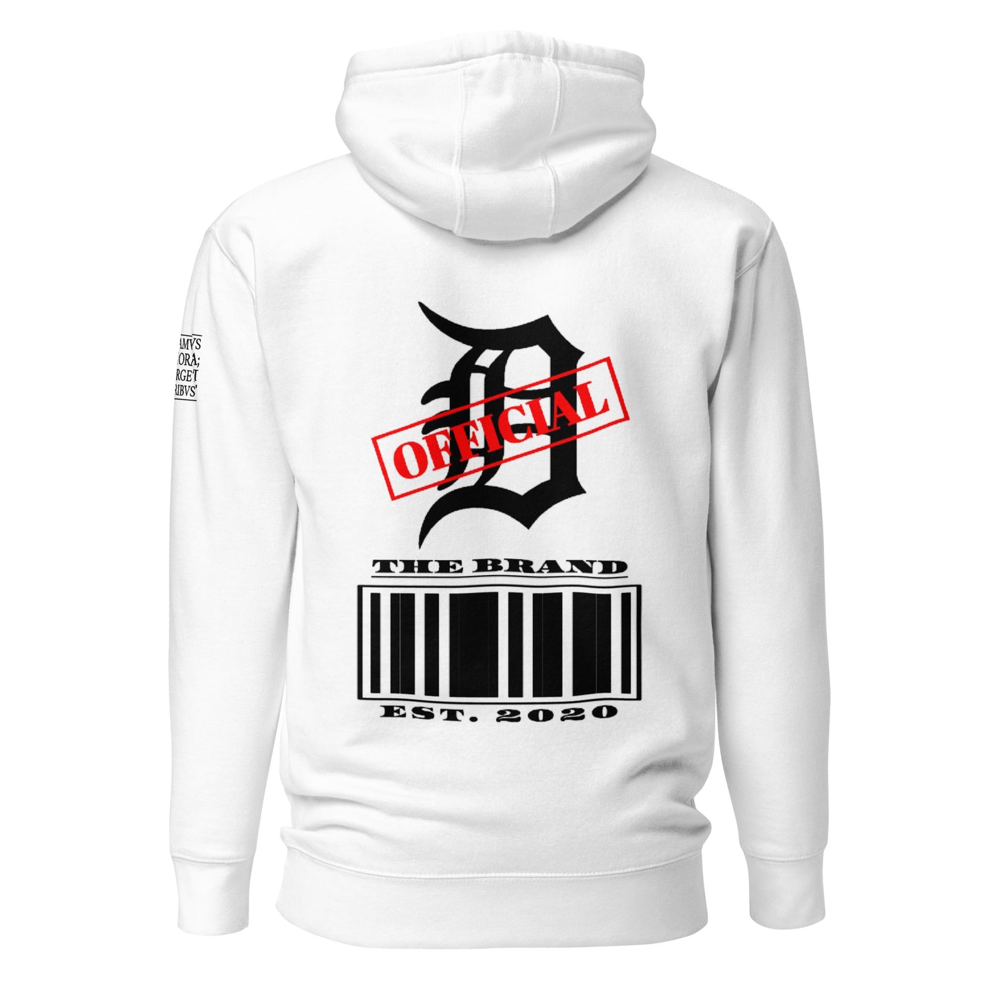 D-OFFICIAL BRANDS "Bar-Code" Pull-Over Hoodie