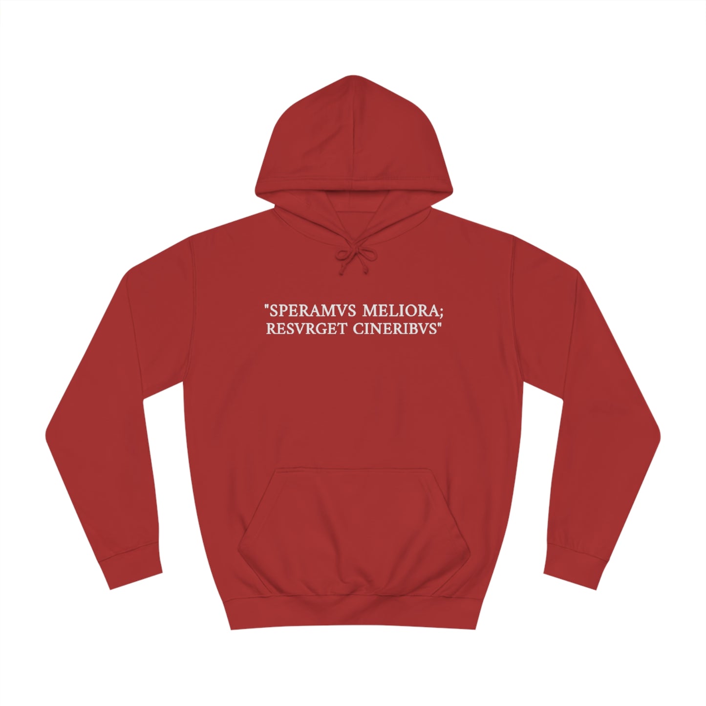 D-OFFICIAL BRANDS "SPEARMVS MELIORA; RESVRGET CINERIBVS" (Detroit City Motto) Unisex College Style Hoodie