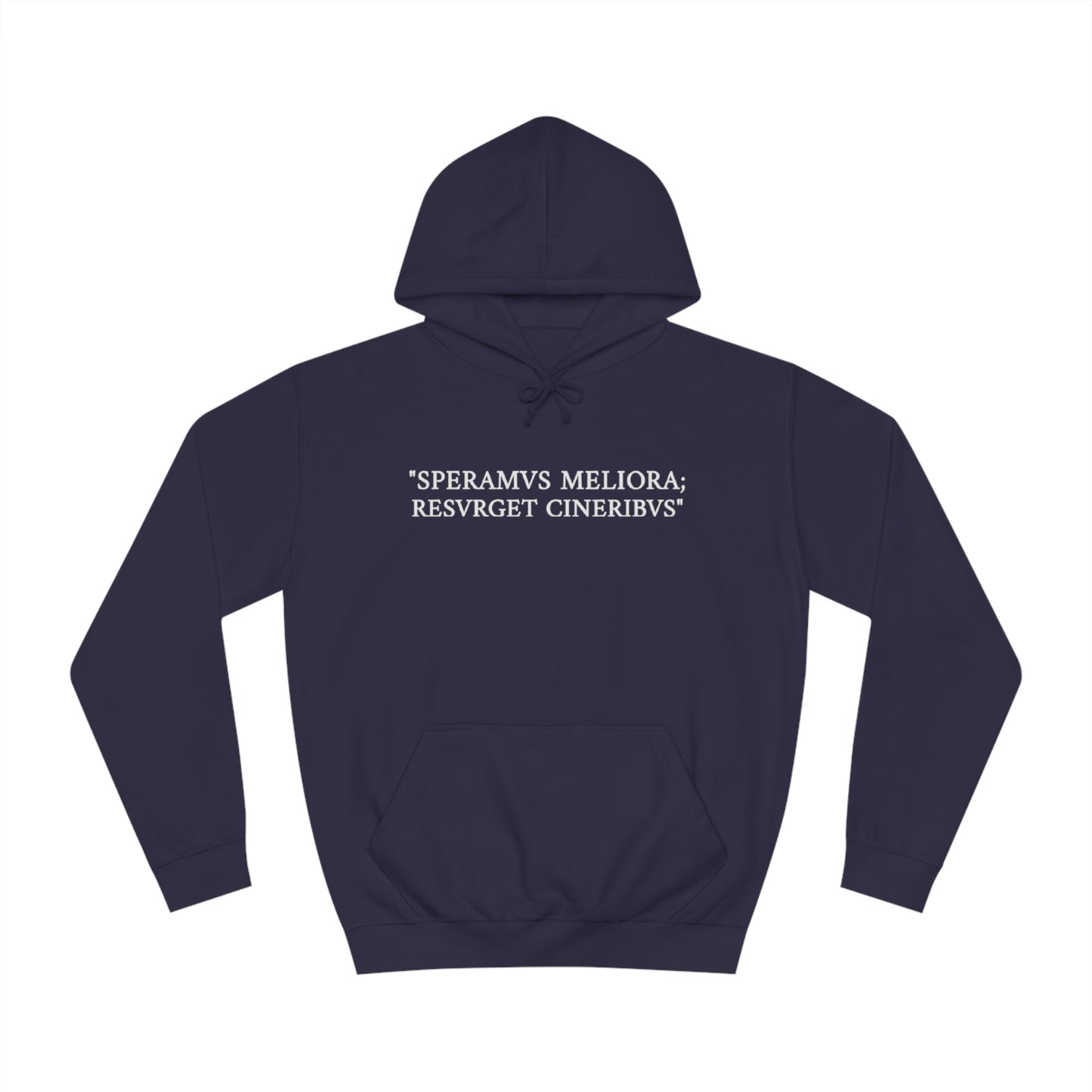 D-OFFICIAL BRANDS "SPEARMVS MELIORA; RESVRGET CINERIBVS" (Detroit City Motto) Unisex College Style Hoodie