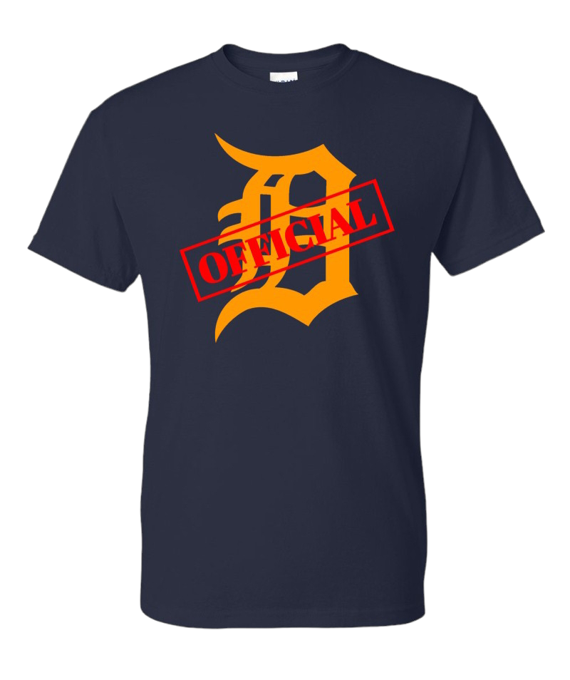 D-OFFICIAL BRANDS "Original Logo" T-Shirt (Orange D Image)