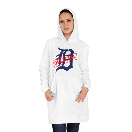 D-OFFICIAL BRANDS "Original Logo" Women's Hoodie Dress (Navy Blue Logo Collection)