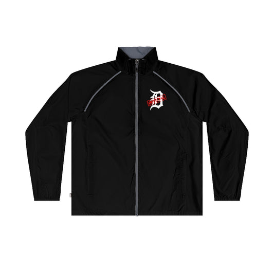 D=OFFICIAL BRANDS "Original Logo" Men's Packable Jacket (White Logo Collection)