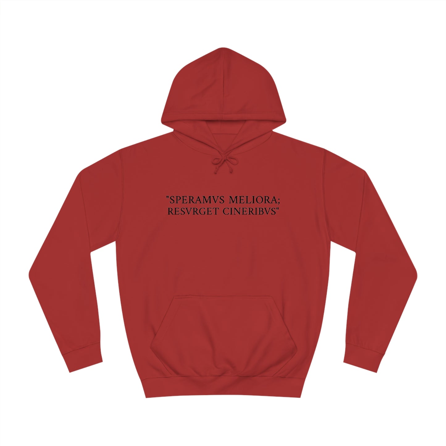 D-OFFICIAL BRANDS "SPEARMVS MELIORA; RESVRGET CINERIBUS" (Detroit City Motto) Unisex College Style Hoodie