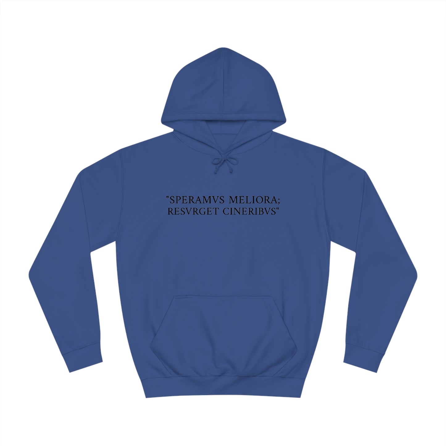 D-OFFICIAL BRANDS "SPEARMVS MELIORA; RESVRGET CINERIBUS" (Detroit City Motto) Unisex College Style Hoodie