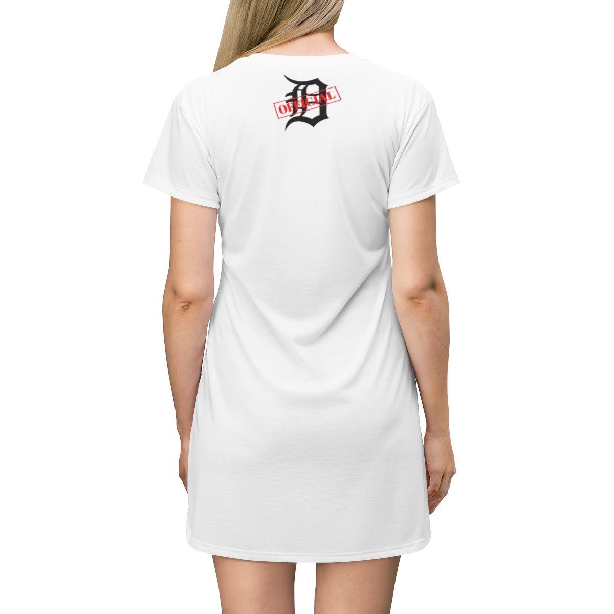 D-OFFICIAL BRANDS "Original Logo" Women's T-Shirt Dress (Black Logo Collection)