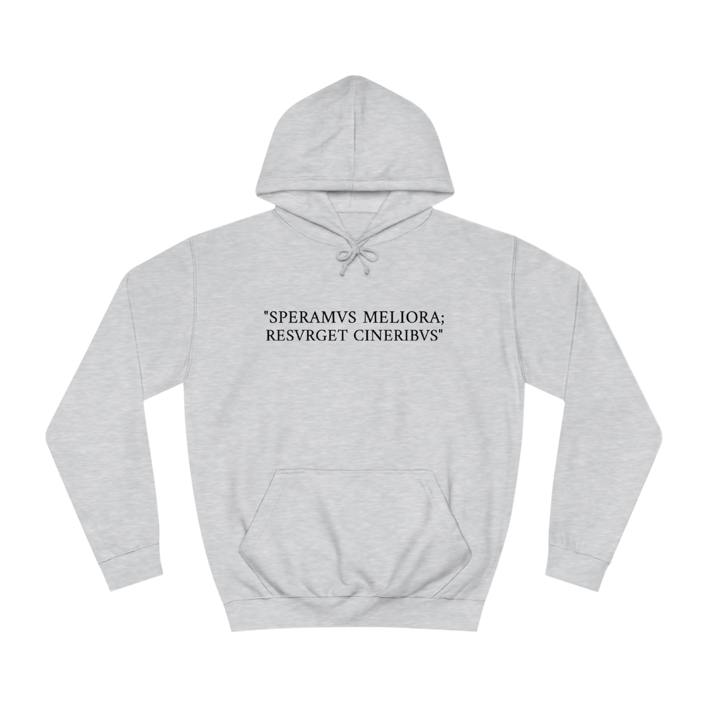 D-OFFICIAL BRANDS "SPEARMVS MELIORA; RESVRGET CINERIBUS" (Detroit City Motto) Unisex College Style Hoodie