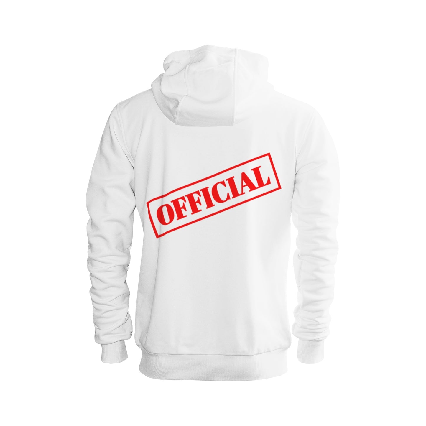 D-OFFICIAL BRANDS "Original Logo" Men's Zip-Up Hoodie (White Logo Collection)