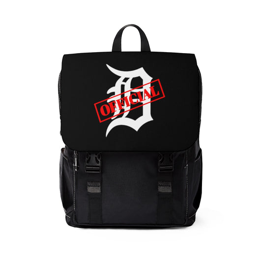 D-OFFICIAL BRANDS "Original Logo" Casual Shoulder Backpack (White Logo Collection)