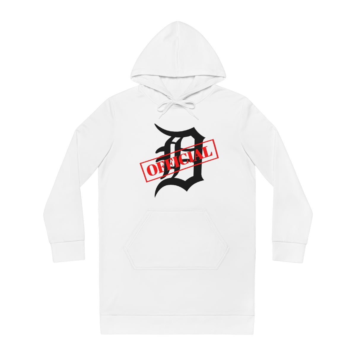 D-OFFICIAL BRANDS "Original Logo" Women's Hoodie Dress (Black Logo Collection)