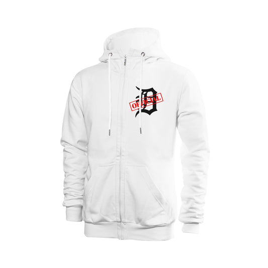 D-OFFICIAL BRANDS "Original Logo" Men's Zip-Up Hoodie (Black Logo Collection)