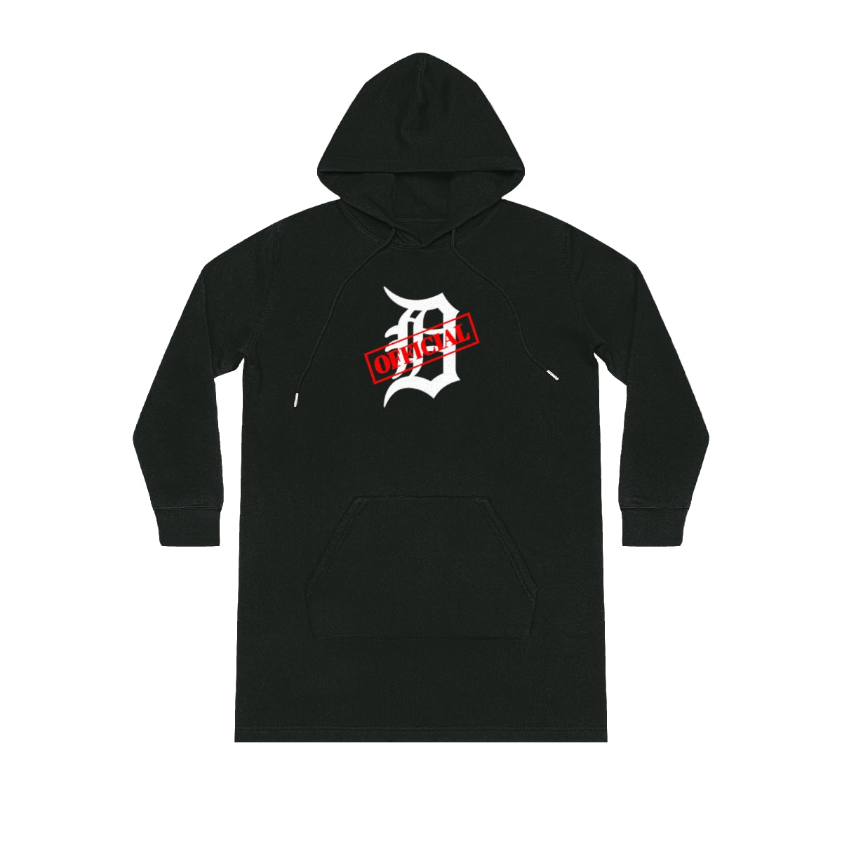 D-OFFICIAL BRANDS "Original Logo" Women's Hoodie Dress (White Logo Collection)