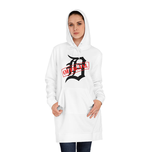 D-OFFICIAL BRANDS "Original Logo" Women's Hoodie Dress (Black Logo Collection)