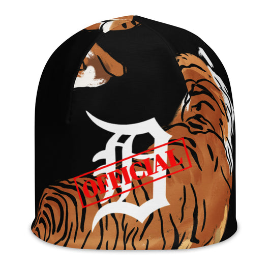 D-OFFICIAL BRANDS "Original Logo/Tiger Graphics" Beanie Cap