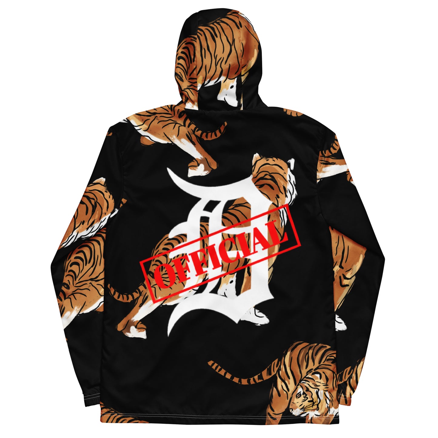 D-OFFICIAL BRANDS "Original Logo/Tiger Graphics" Windbreaker